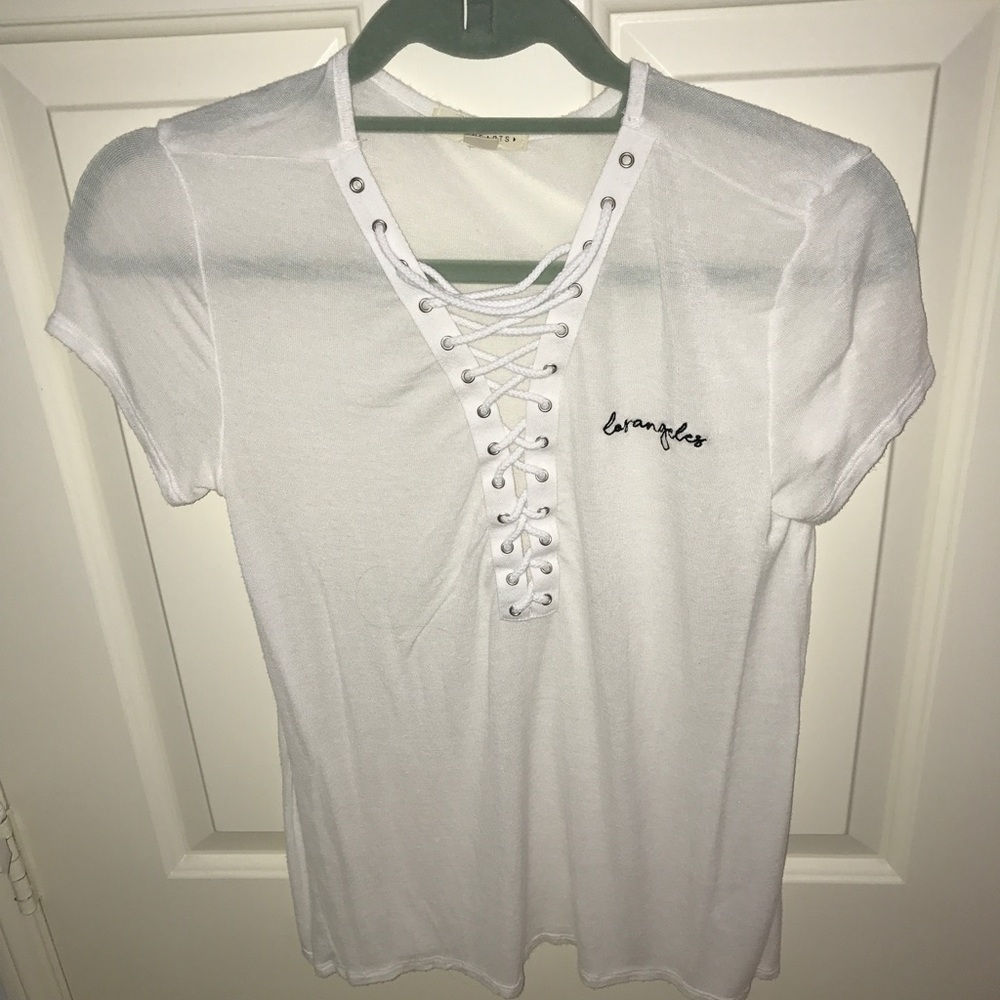 Pacsun lace up top