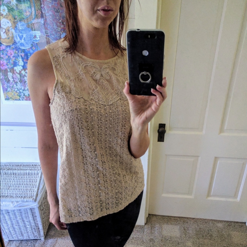 Oasis Asos sleeveless lace top