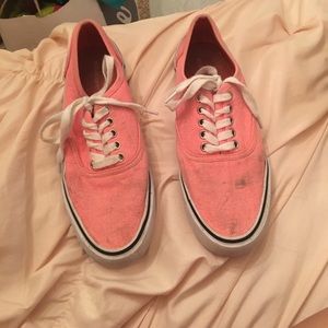Pink tennis shoes