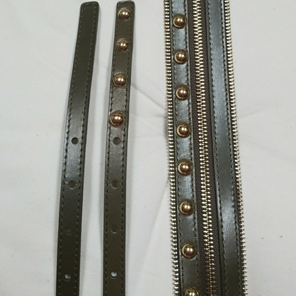 NWT Rebecca Minkoff studded belt, Olive