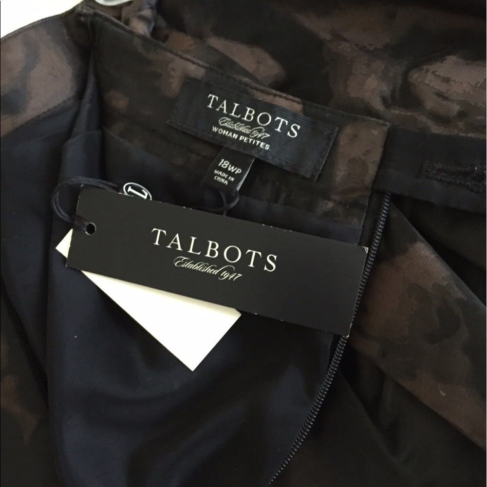 New talbots brown and black skirt - Picture 2 of 2