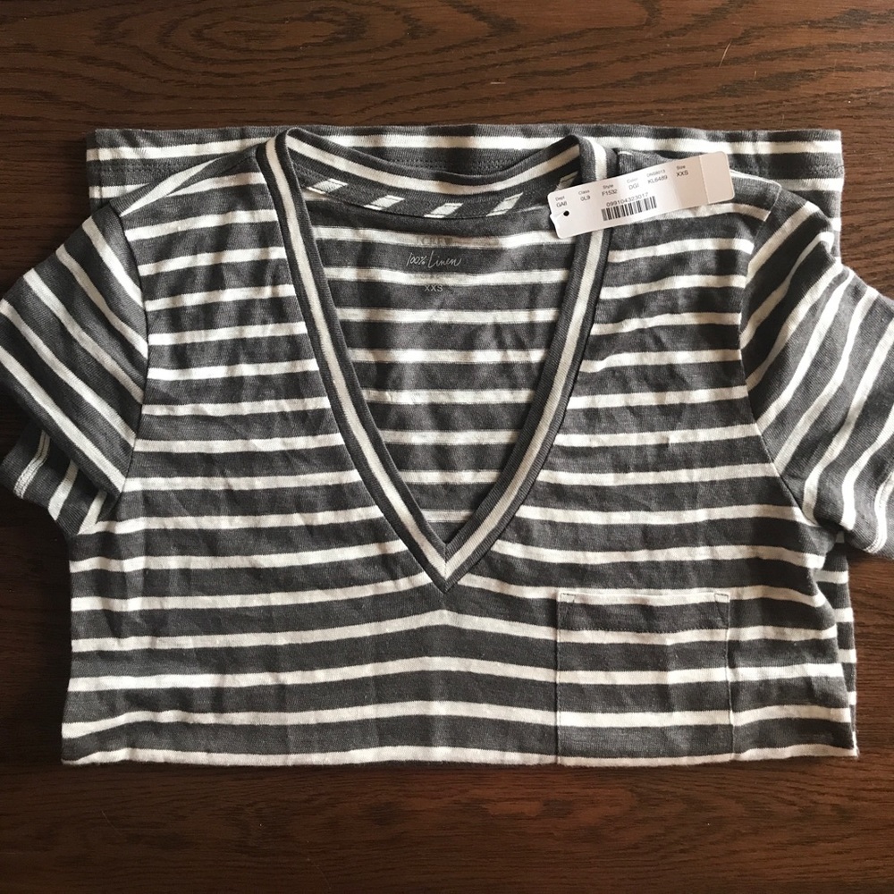 Jcrew 100% linen tshirt