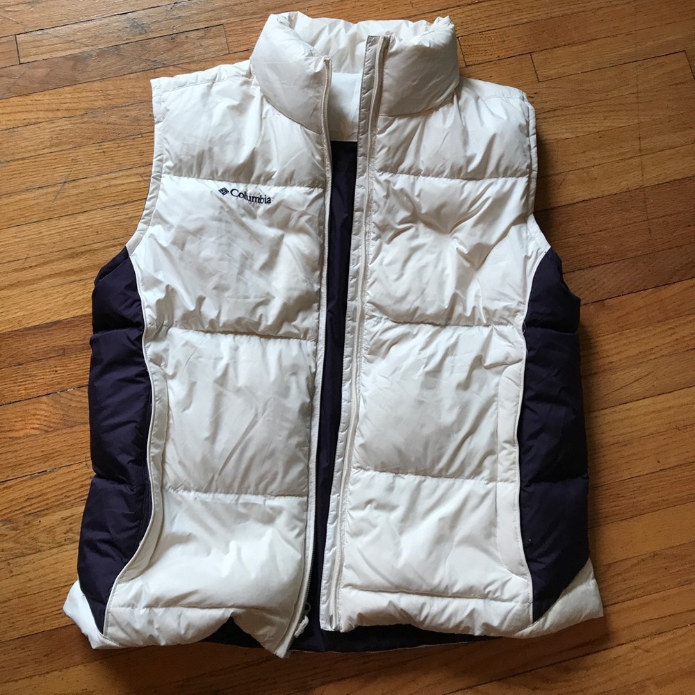 Columbia reversible down feather vest