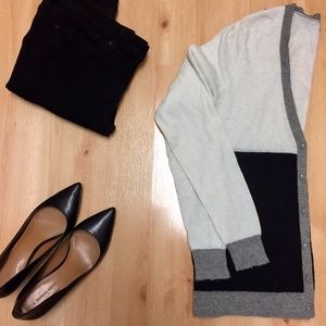 Banana Republic Color Block Italian Yarn Sweater