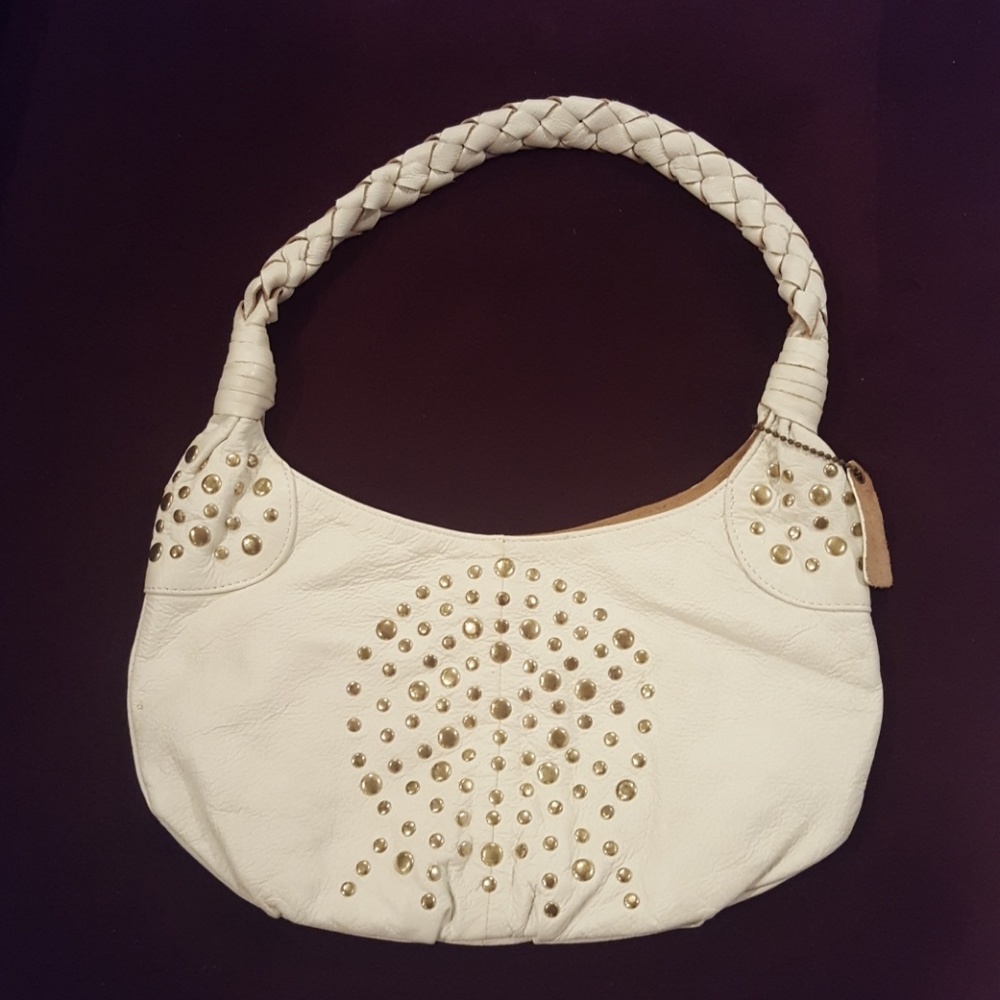 Cream Studded bag