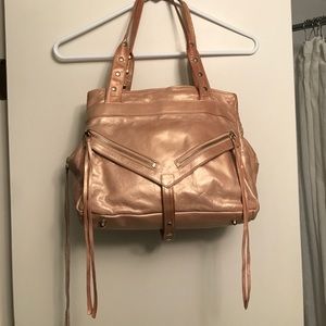 Botkier large trigger bag pink metallic