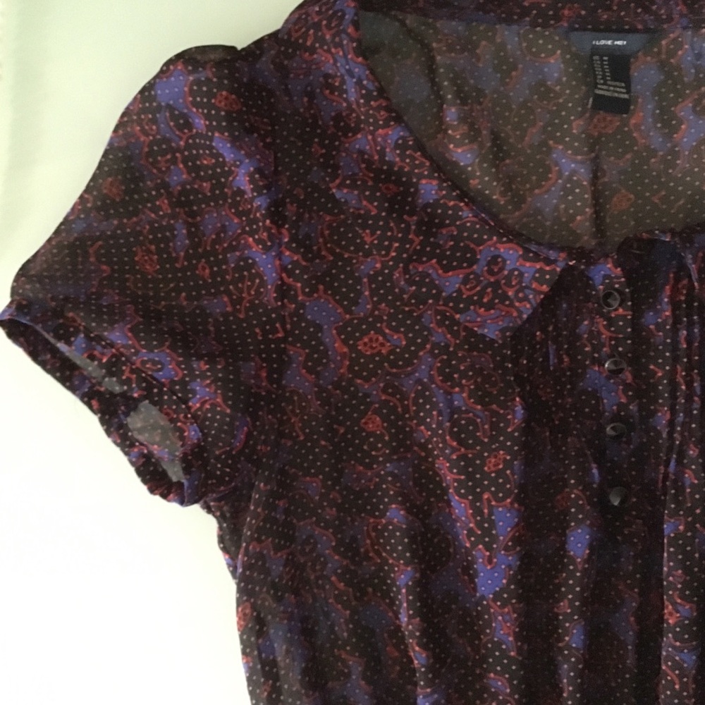 I Love H81 sheer, floral dress Medium