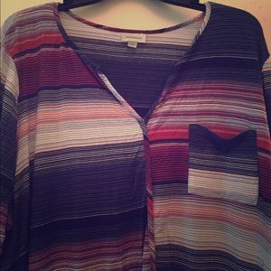 NWT 3/4 sleeve striped tunic from Avenue 22/24