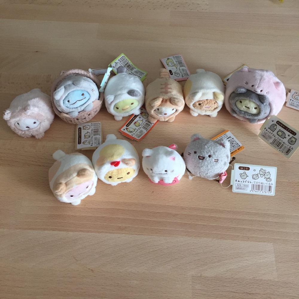 SOLD! Neko Sumikko Gurashi Plush Set