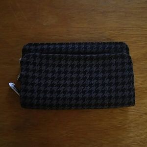 Perfect Cents Wallet in Black Houndstooth