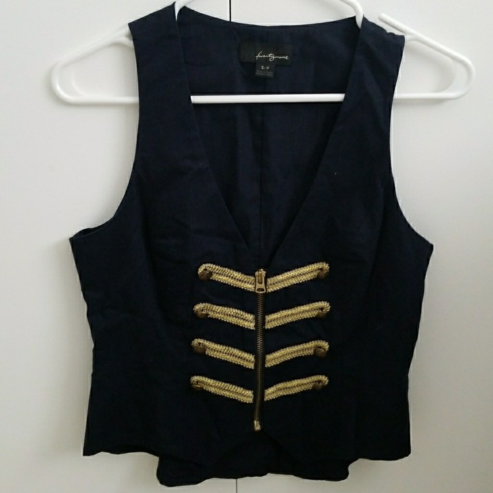 Navy blue vest