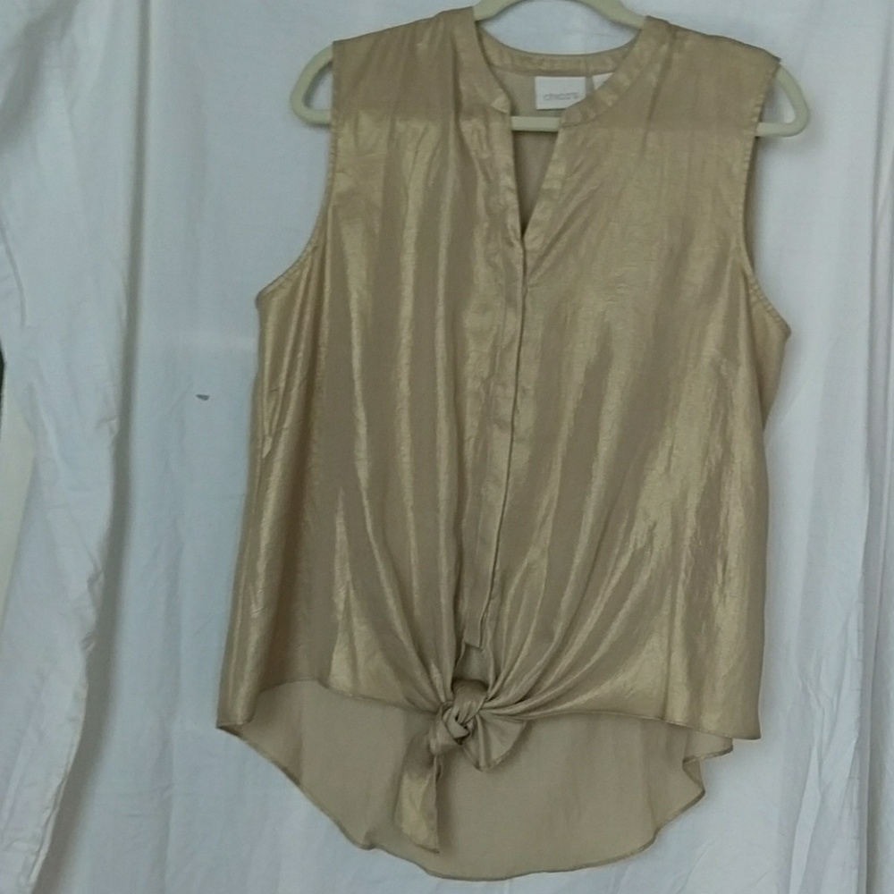 Gold poly top