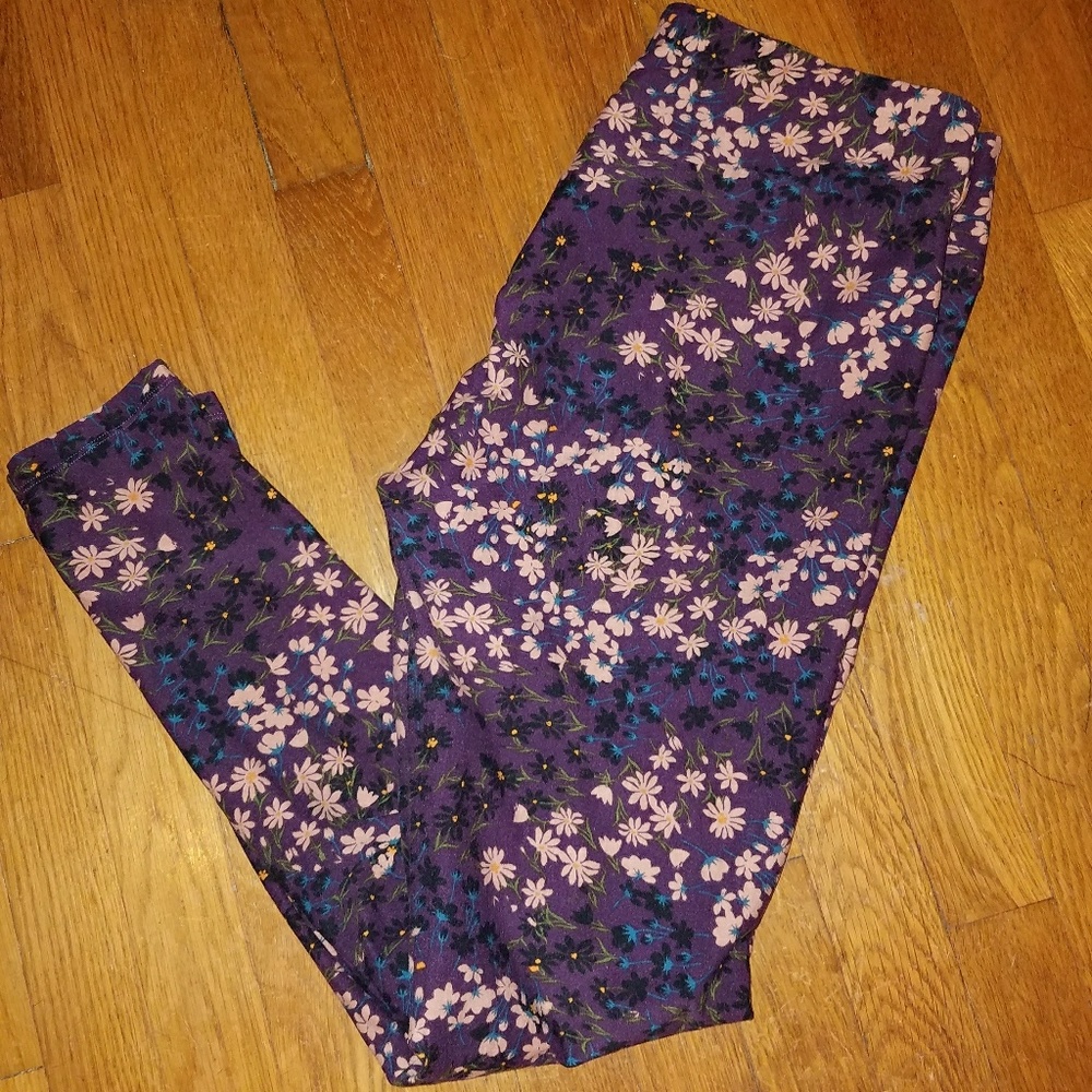 Lularoe TC floral print leggings
