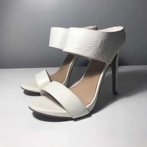 White high heels