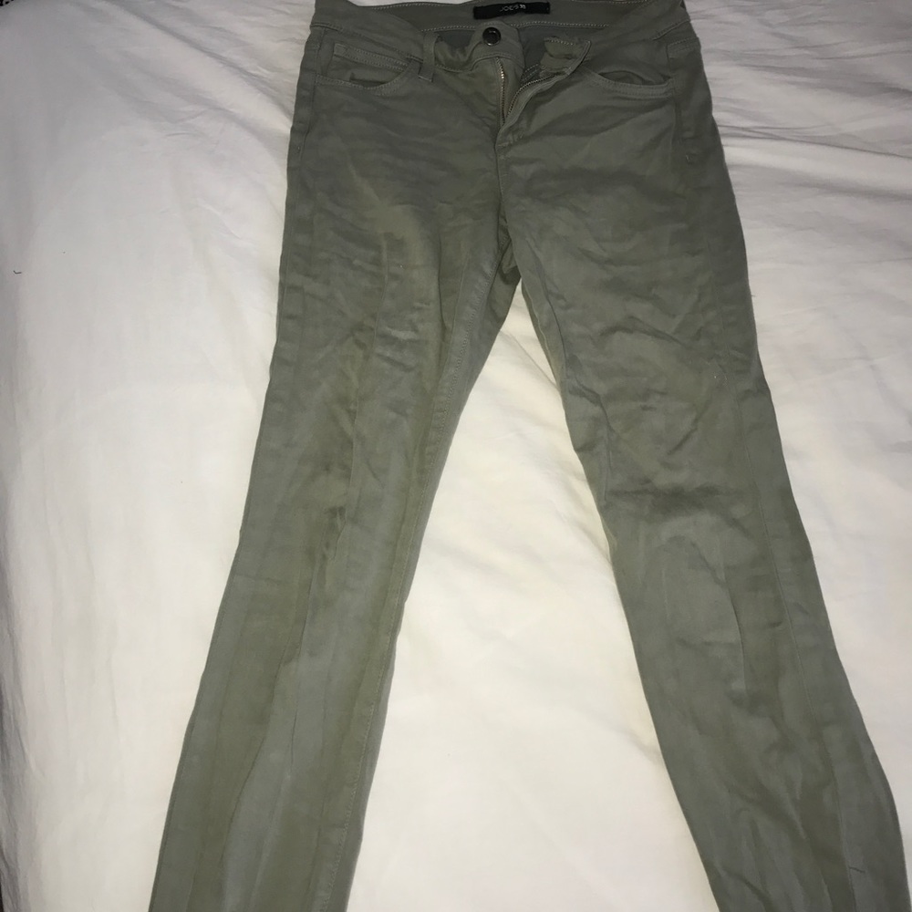 Joe's JD Pastel Army Green Jegging Jeans