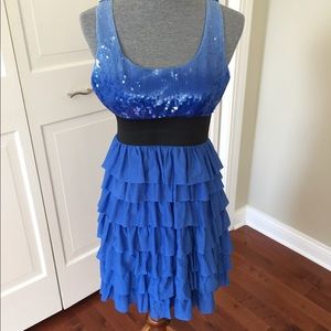 Blue prom dress