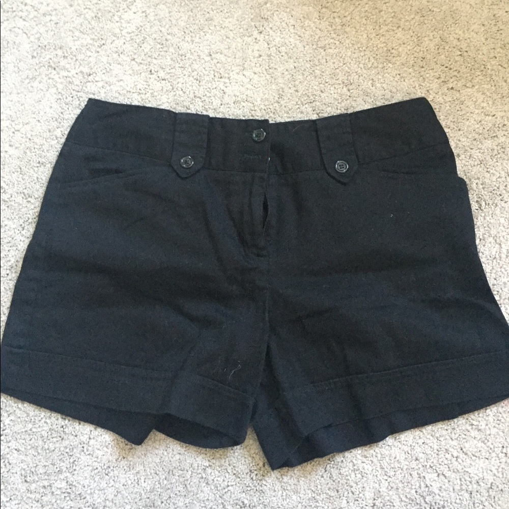 Black shorts. Size 10