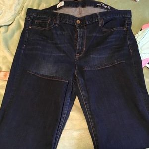 Gap, cropped sexy boyfriend jeans.