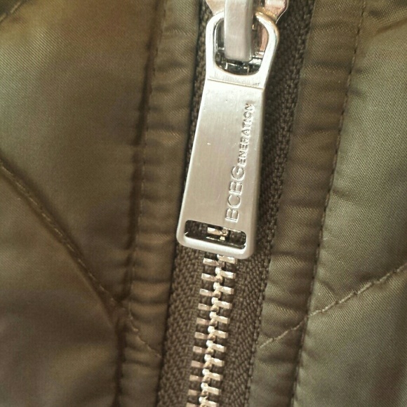 BCBGeneration Olive Quilted Bomber Jacket - Picture 5 of 8