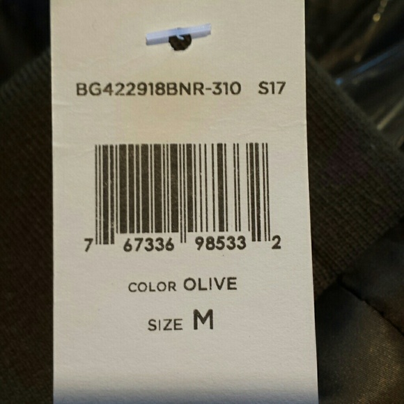 BCBGeneration Olive Quilted Bomber Jacket - Picture 7 of 8