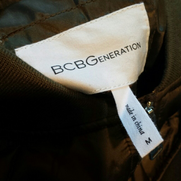 BCBGeneration Olive Quilted Bomber Jacket - Picture 8 of 8