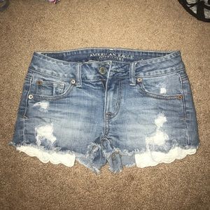 American eagle jean shorts size 00