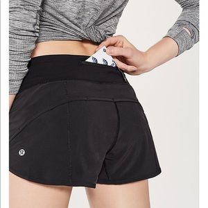 lightly used black speed shorts size 4