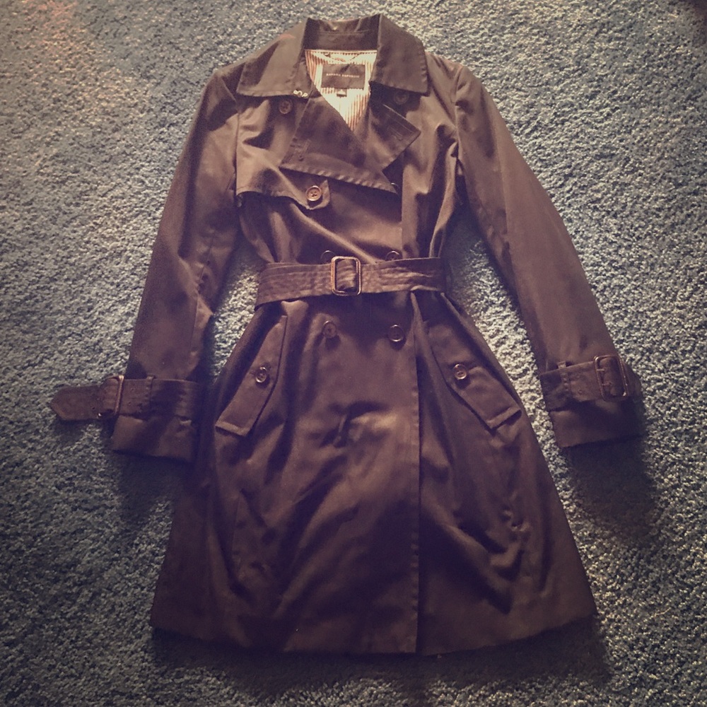 Black Banana Republic Trench Coat