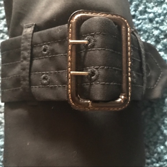 Black Banana Republic Trench Coat - Picture 5 of 7