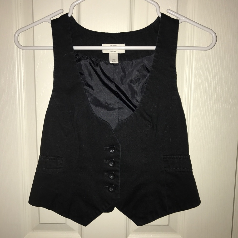 LOFT Black 4 Button Vest XSP