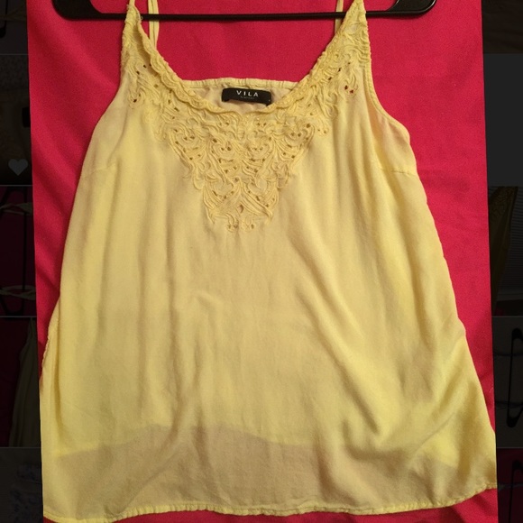 elegant yellow blouse - Picture 3 of 5