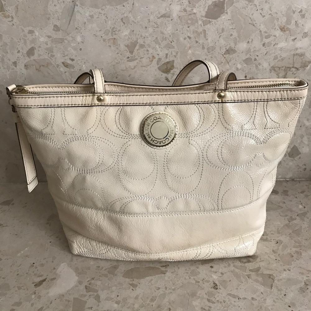 Coach Top-Zip Tote Bag