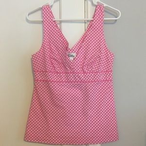 Lilly Pulitzer Pink Gingham Tank