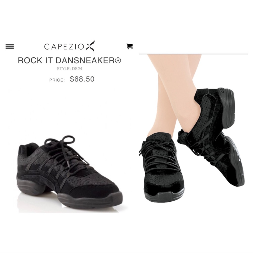 NEW Capezio Rock It Dance Sneakers Shoes SZ 8