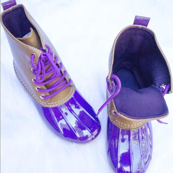 Purple Duck Boots - Picture 2 of 4