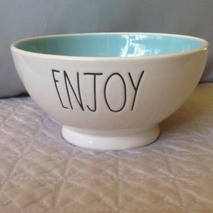Rae Dunn Enjoy Bowl with Color Interior