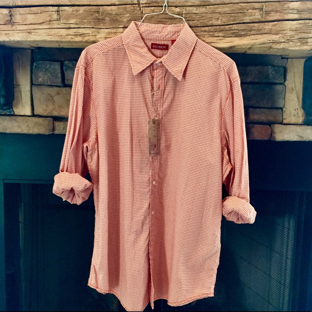 Men's casual button up long sleeve shirt