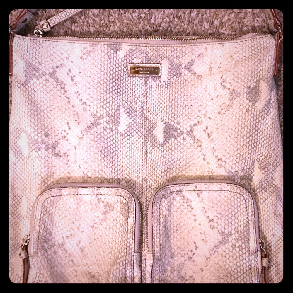 Kate Spade Leather Snake Skin Leather Shoulder Bag