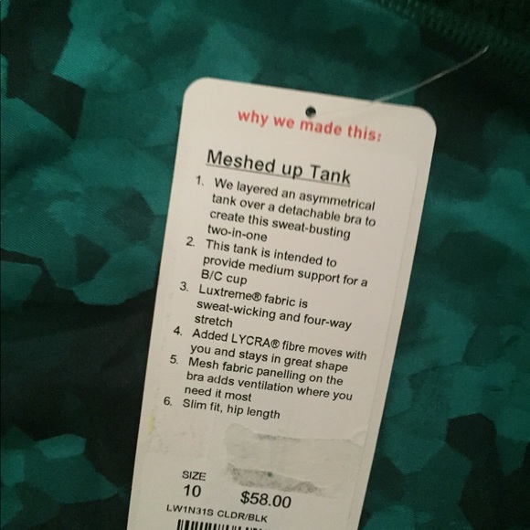 Mesh up tank - Picture 1 of 2