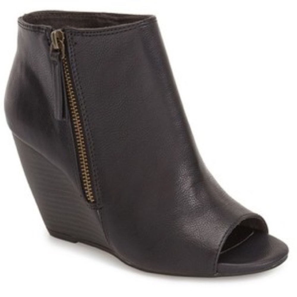 BC Footwear peep toe booties
