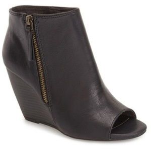 BC Footwear peep toe booties