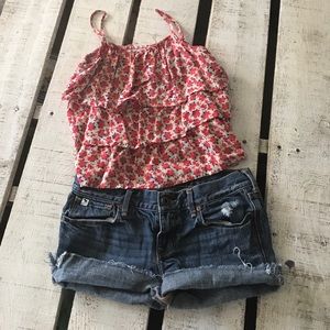 Super cute Girls ruffle take top from forever 21