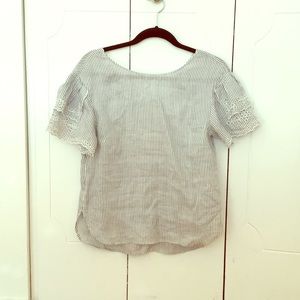 Club Monaco 100% linen top