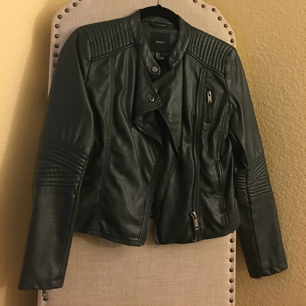 Fake leather jacket