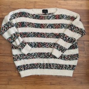 oversized striped anthropologie sweater