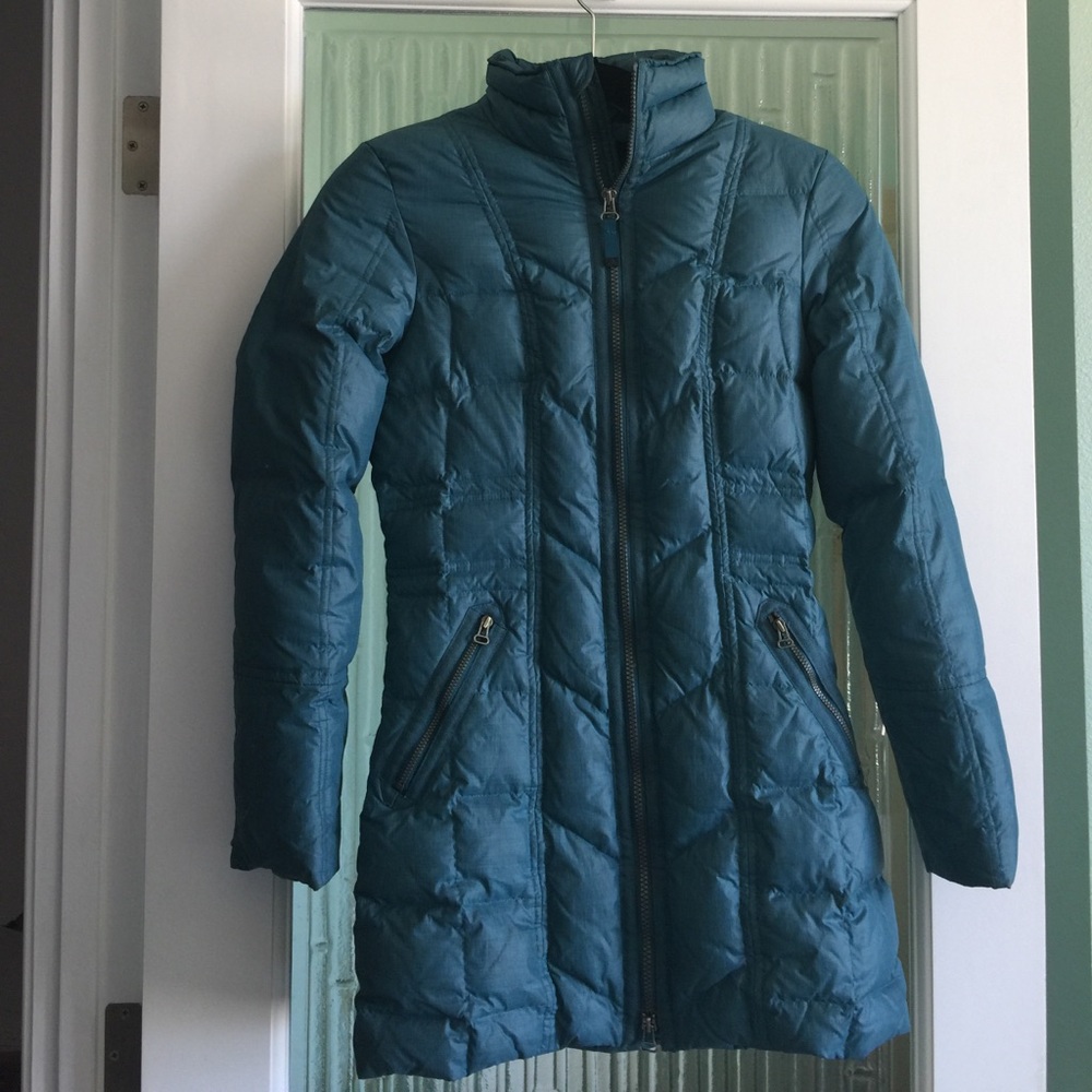 PrAna down filled coat zip up and zip pockets XS