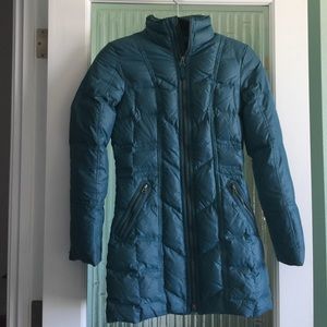 PrAna down filled coat zip up and zip pockets XS