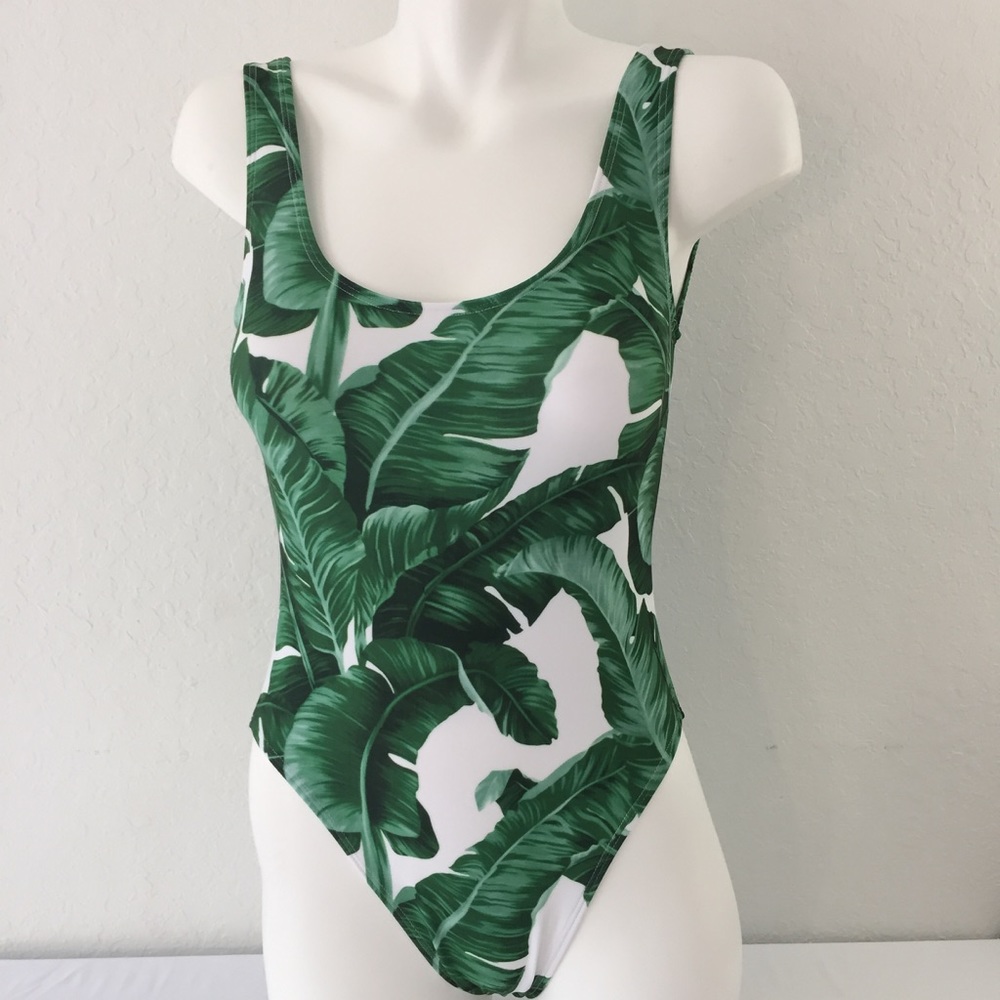 One piece swimsuit.