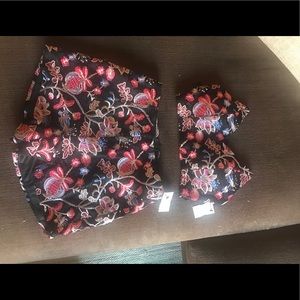 AKIRA 2 piece halter top and high waist shorts