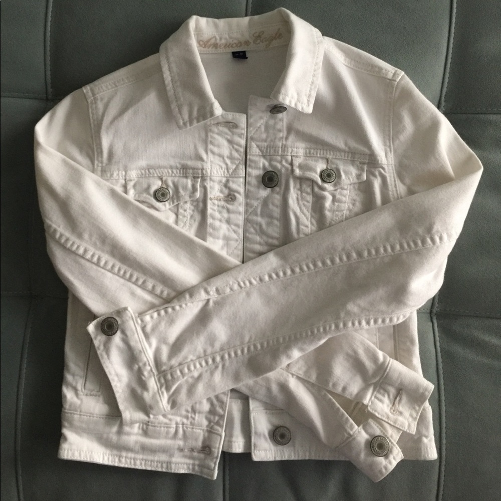 White jean jacket